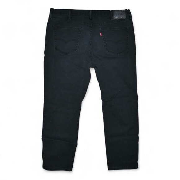 Levis 541 Men's Actual Size 40x30 Jeans Stretch Denim Regular Tapered Leg Black - Picture 3 of 10